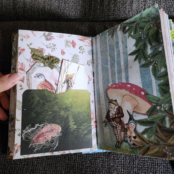 Dragon Fly/Fairy Junk Journal, 8.5in x 5.5in x 1in, 124pages - Picture 7 of 11